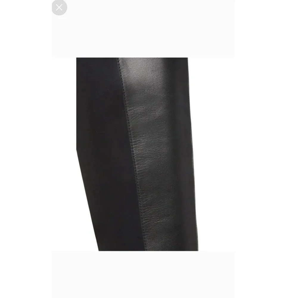 Blondo Boots Size 6.5 Black‎ Leather Over the Knee Leather Fabric Waterproof